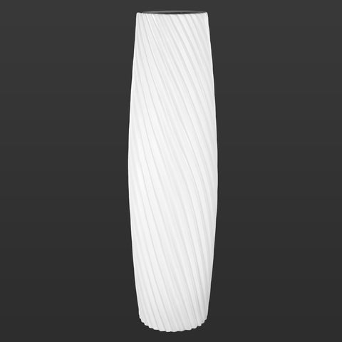 Floor Standing Diagonal Design Ceramic Vase