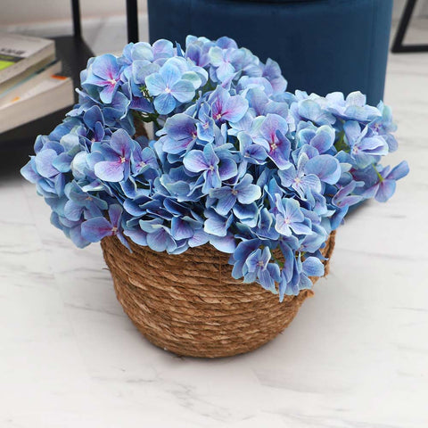 2 pcs Fake Hyrangea Flowers Bunches