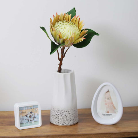 Faux Silk Protea Flowers Plant