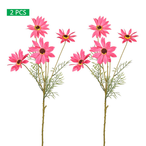 4 Heads Nearly Natural Daisy Flower Stem