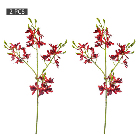 2PCS Artificial Silk Orchid Flowers