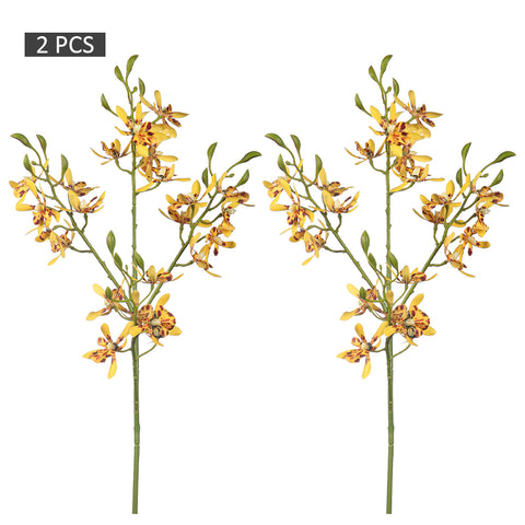 2PCS Artificial Silk Orchid Flowers