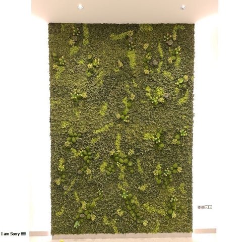 Office Fresh Moss Wall Arrangement