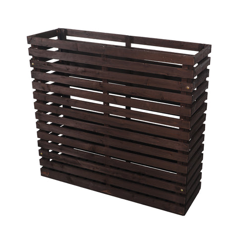 Outdoor wooden plant stand