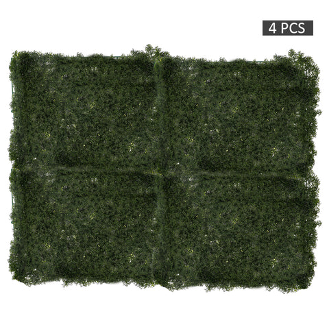 4pcs Artificial Shrubs Greenery Panels