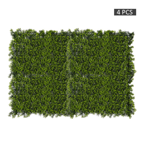 4pcs Artificial Shrubs Greenery Panels