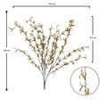 Artificial yellow twig leaves set for creating nature-inspired displays