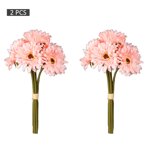 2Pcs Artificial Daisy Flower Stems