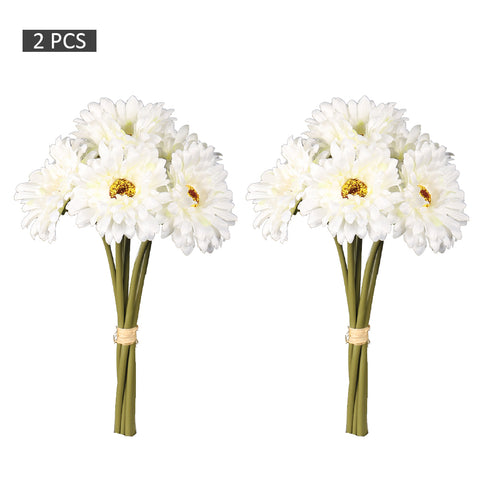 2Pcs Artificial Daisy Flower Stems