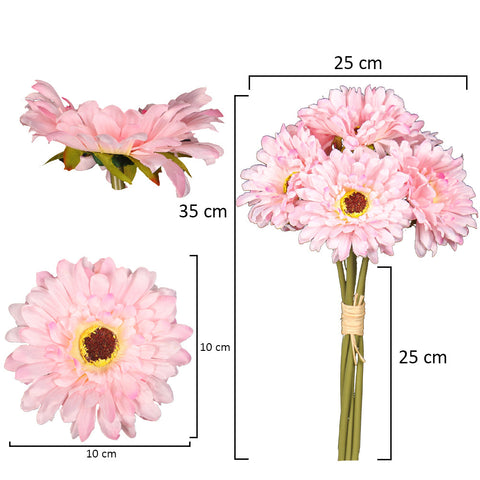 2Pcs Artificial Daisy Flower Stems