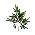 Green bamboo artificial leaves