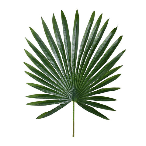 Artificial tropical saw palmetto green leaf