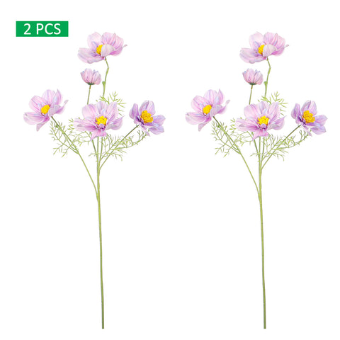 Five Heads Artificial Cosmos Flower