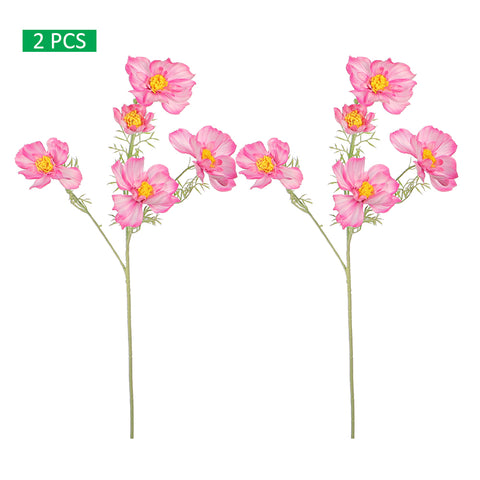 Five Heads Artificial Cosmos Flower