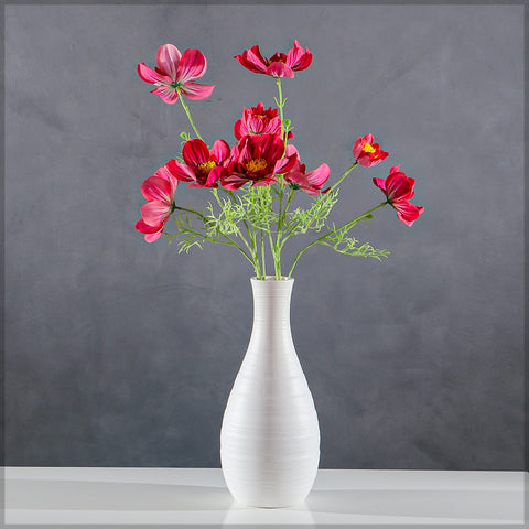 Five Heads Artificial Cosmos Flower