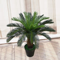 Artificial Cycas plant in a decorative pot for indoor spaces