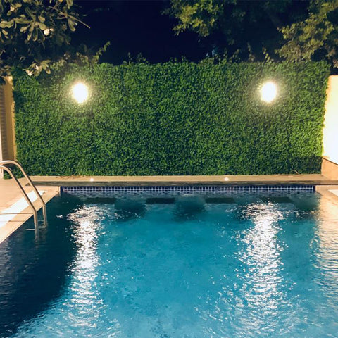 Swimming Pool Grass Wall Decoration