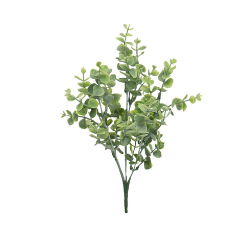 Artificial frosted eucalyptus bunch for home decor