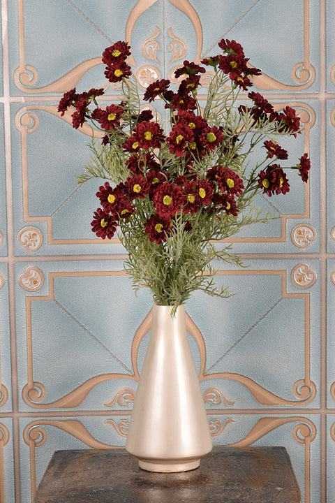 Red Artificial Silk Daisy Flowers