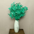 Artificial sweet gum branch peacock blue