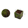 Square wood pots for gardening