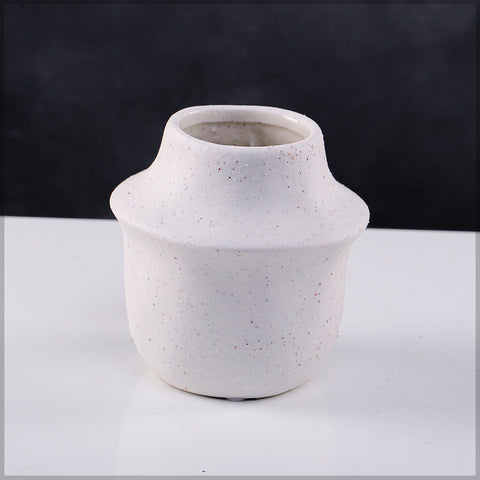 Ikebana White Ceramic Vase