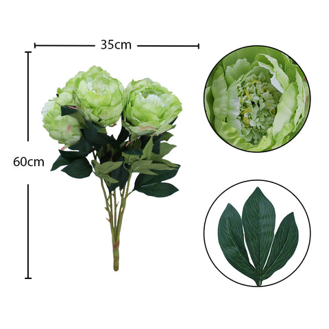 Artificial Silk Peony Flowers