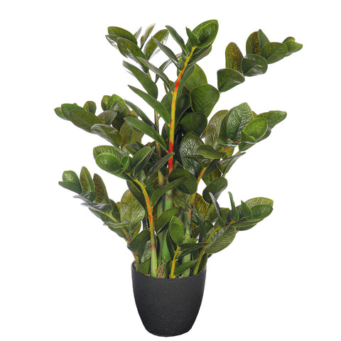 Lifelike artificial money plant with realistic leaves