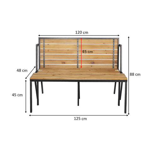 3n1 Garden Folding Bench and Table