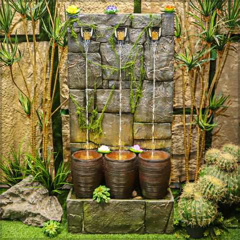 Decorative Pots Wall Fountain