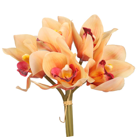 Real Touch Fake Cymbidium Flower Bunch