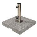 Marble umbrella stand for patio parasol stability