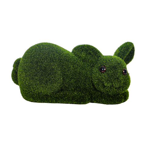 Mossy Artificial  Sitting Rabbit