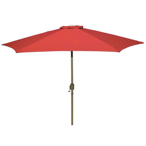 Tilting garden parasol with UV-blocking features for sunshade