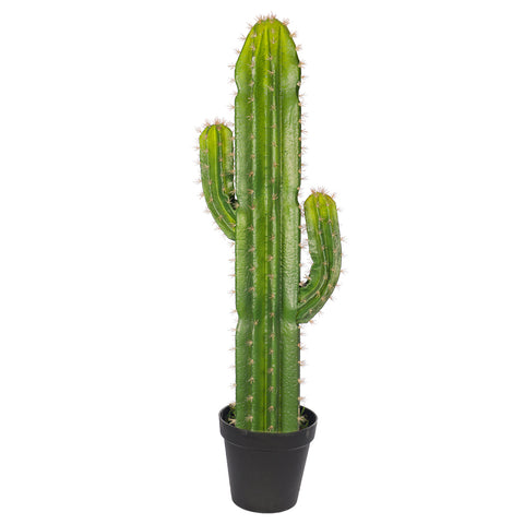 Artificial finger cactus plant with vibrant green color