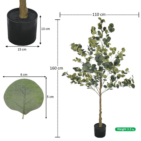 Artificial eucalyptus plant for easy home styling