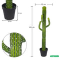 Decorative artificial cactus for desert-themed spaces