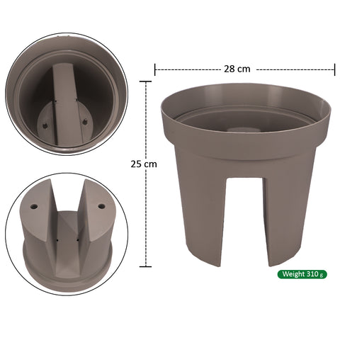 Plastic Planters for Balcony or Railings