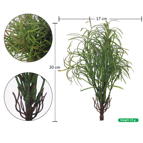 Faux grass for floral arrangements