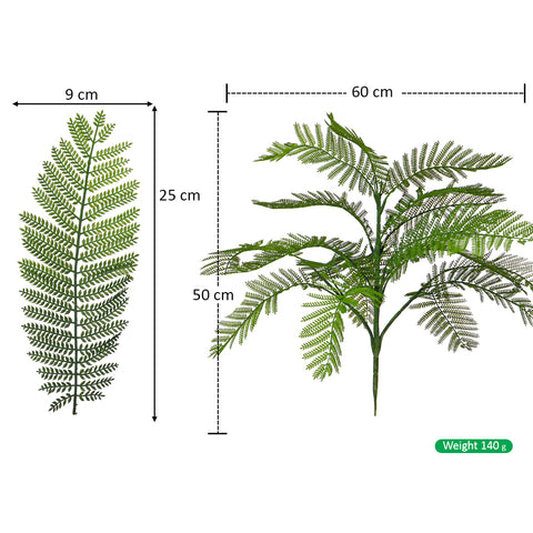 Realistic fern leaves bunch artificial