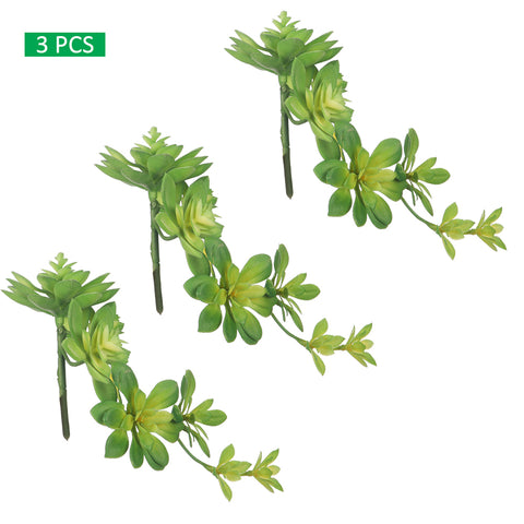 Decorative artificial succulent branch