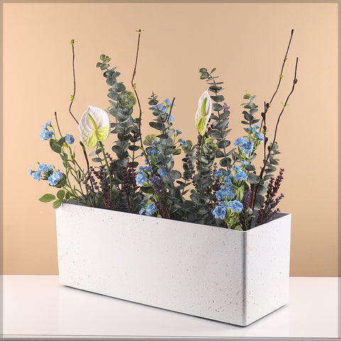 Rectangular flower pots