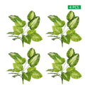 Large artificial evergreen leaves for adding greenery to decor