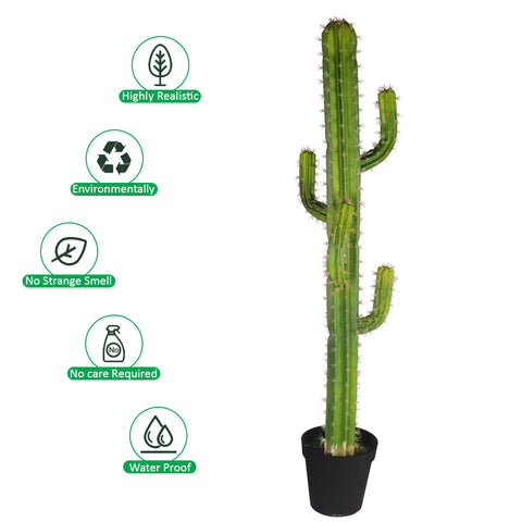 Decorative artificial finger cactus for stylish interiors