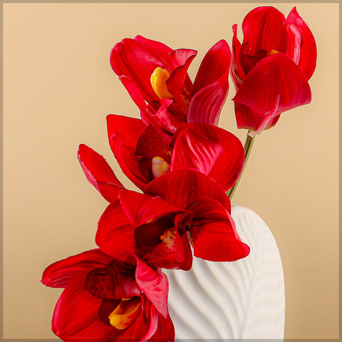 Real Touch Fake Cymbidium Flower Bunch