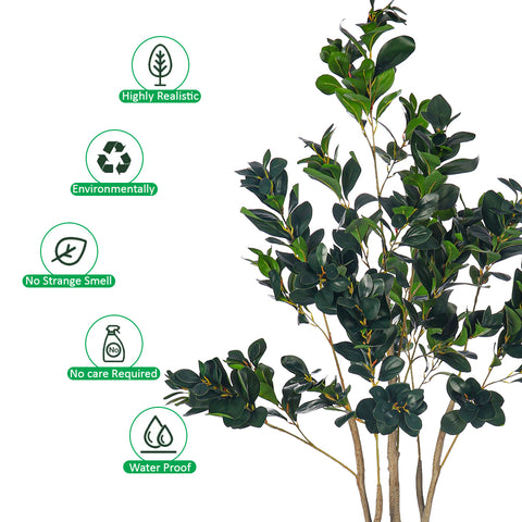 Artificial Rubber Plant