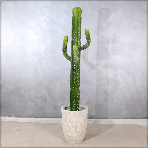 Faux desert cacti plant with lifelike design for indoor decor