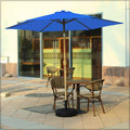 Durable tilting parasol with wind resistance for outdoor use