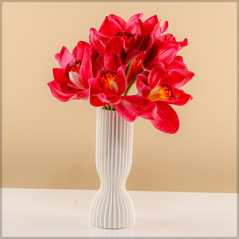 Real Touch Fake Cymbidium Flower Bunch