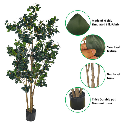 Artificial Rubber Plant